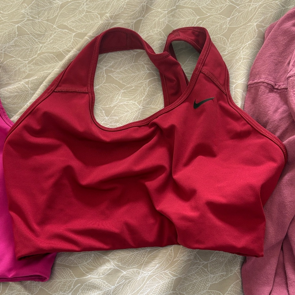 Nike Deep Red Racerback Sports Bra
